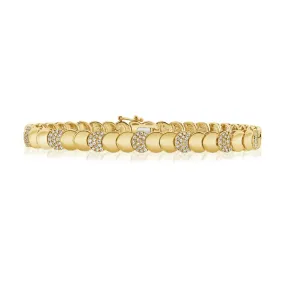 14K GOLD DIAMOND ANGIE BRACELET