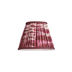 18cm straight empire pendant shade in Crimson tie dyed cotton