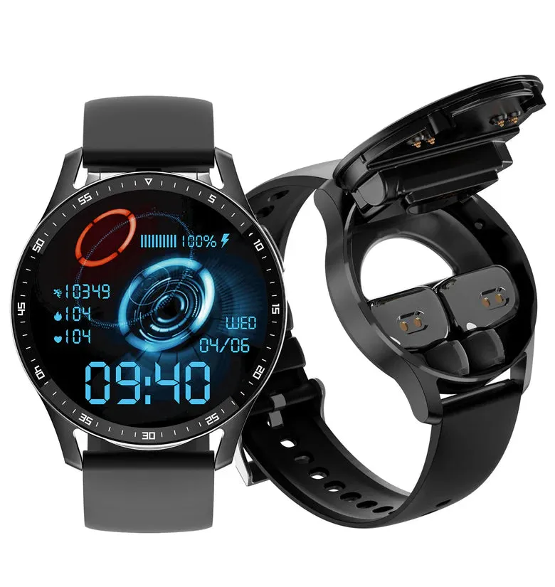 2-In-1 Smart Watch With built-in Headphones