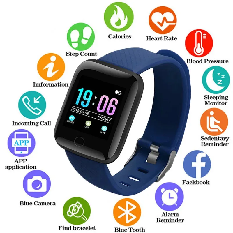 2019 Digital watches Mens or women Smart Watch Blood Pressure Waterproof Heart Rate Monitor Fitness Tracker Sport  fitness watch