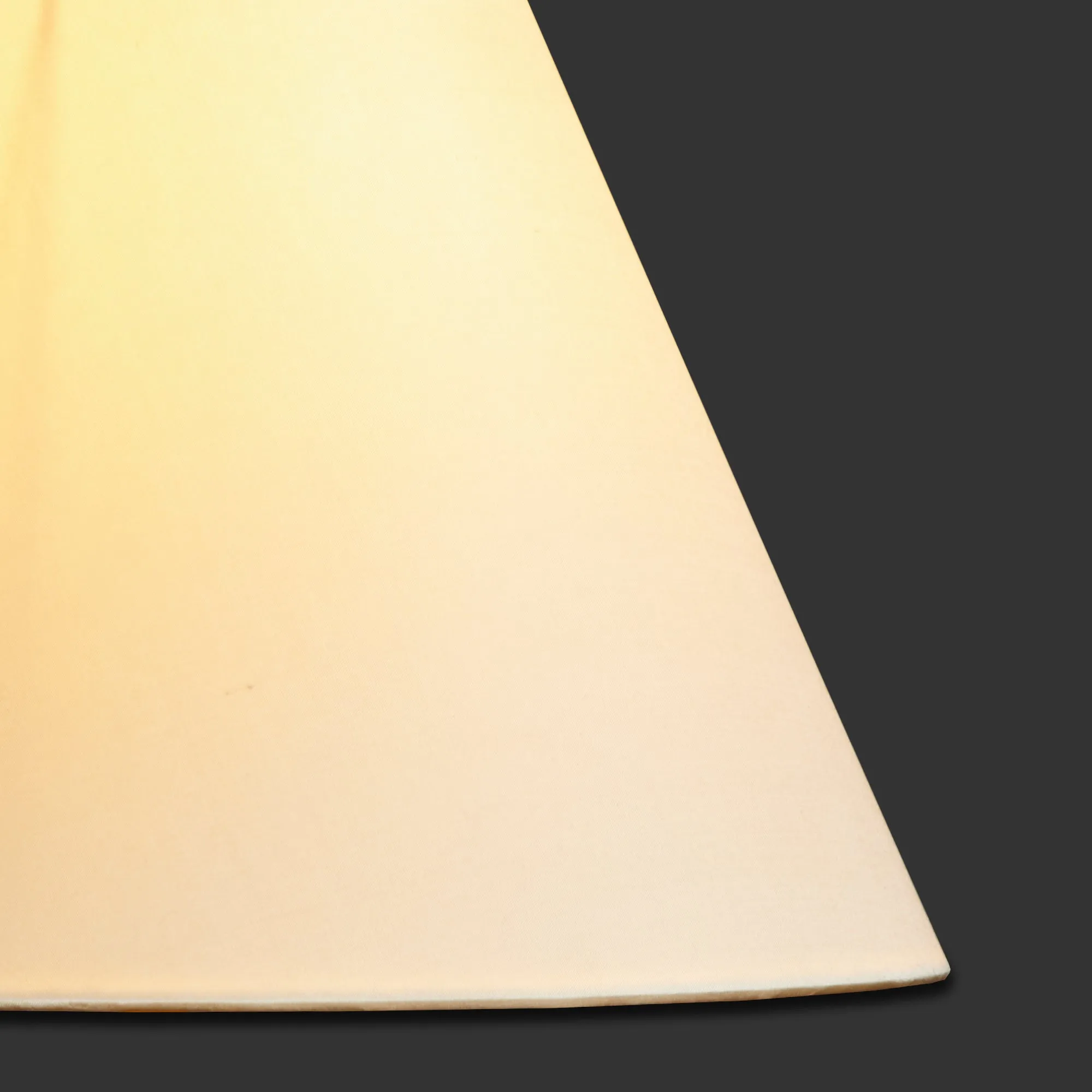 25cm empire lampshade in ivory dupion silk