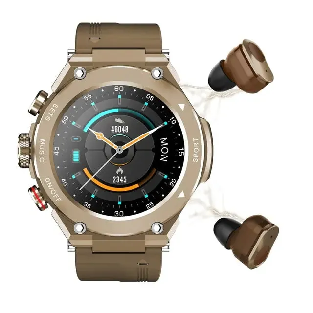 Advanced Smart Watch with built-in Earbuds