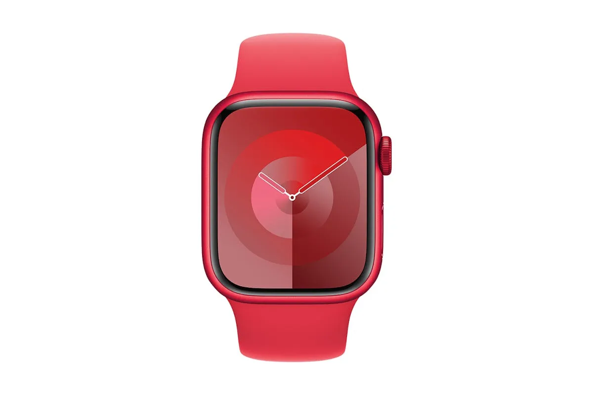 Apple Watch Series 9  | 41mm | Red Aluminium Red Sport Band S/M