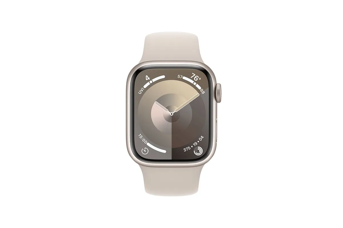 Apple Watch Series 9  | 45mm | Starlight Aluminium Starlight Sport Band M/L