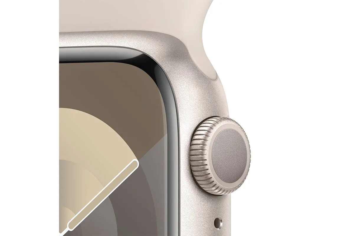 Apple Watch Series 9  | 45mm | Starlight Aluminium Starlight Sport Band M/L