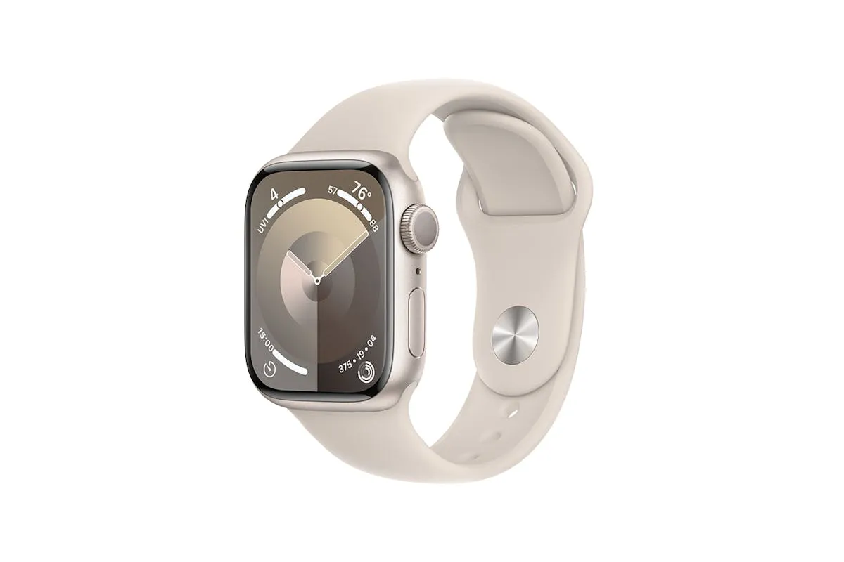 Apple Watch Series 9  | 45mm | Starlight Aluminium Starlight Sport Band M/L