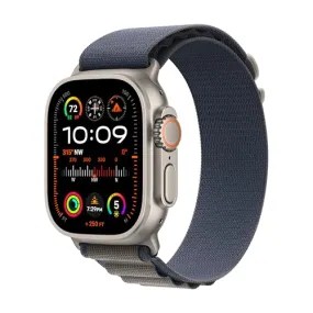 Apple Watch Ultra 2 [GPS   Cellular 49mm] Smartwatch with Rugged Titanium Case & Blue Alpine Loop Medium. (Carbon Neutral)