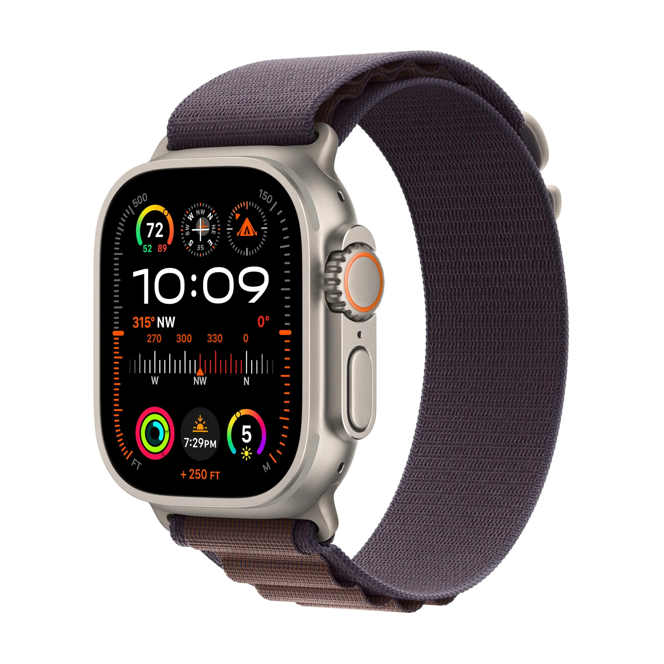 Apple Watch Ultra 2 [GPS   Cellular 49mm] Smartwatch with Rugged Titanium Case & Indigo Alpine Loop Medium. (Carbon Neutral)