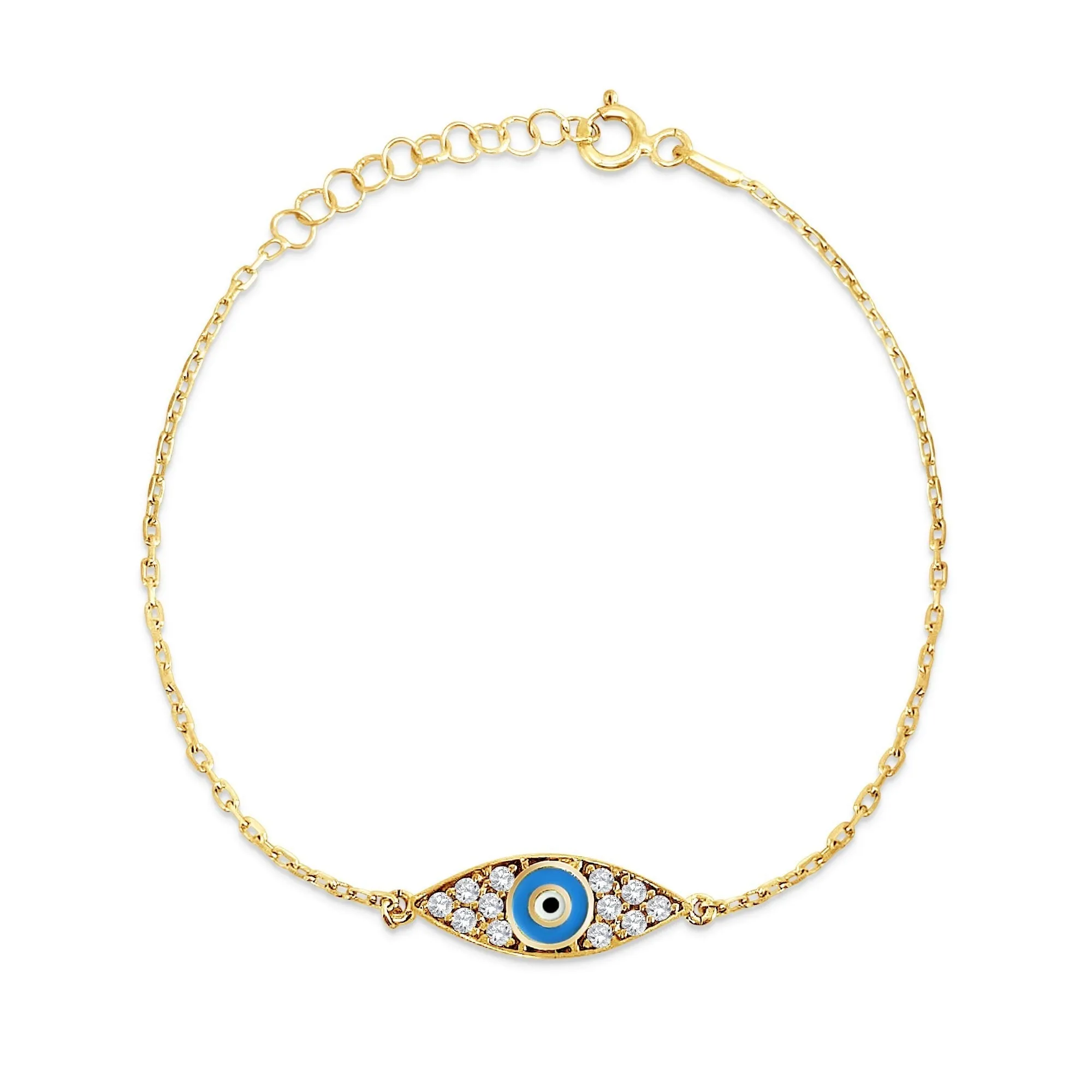 Baby Blue Evil Eye Bracelet