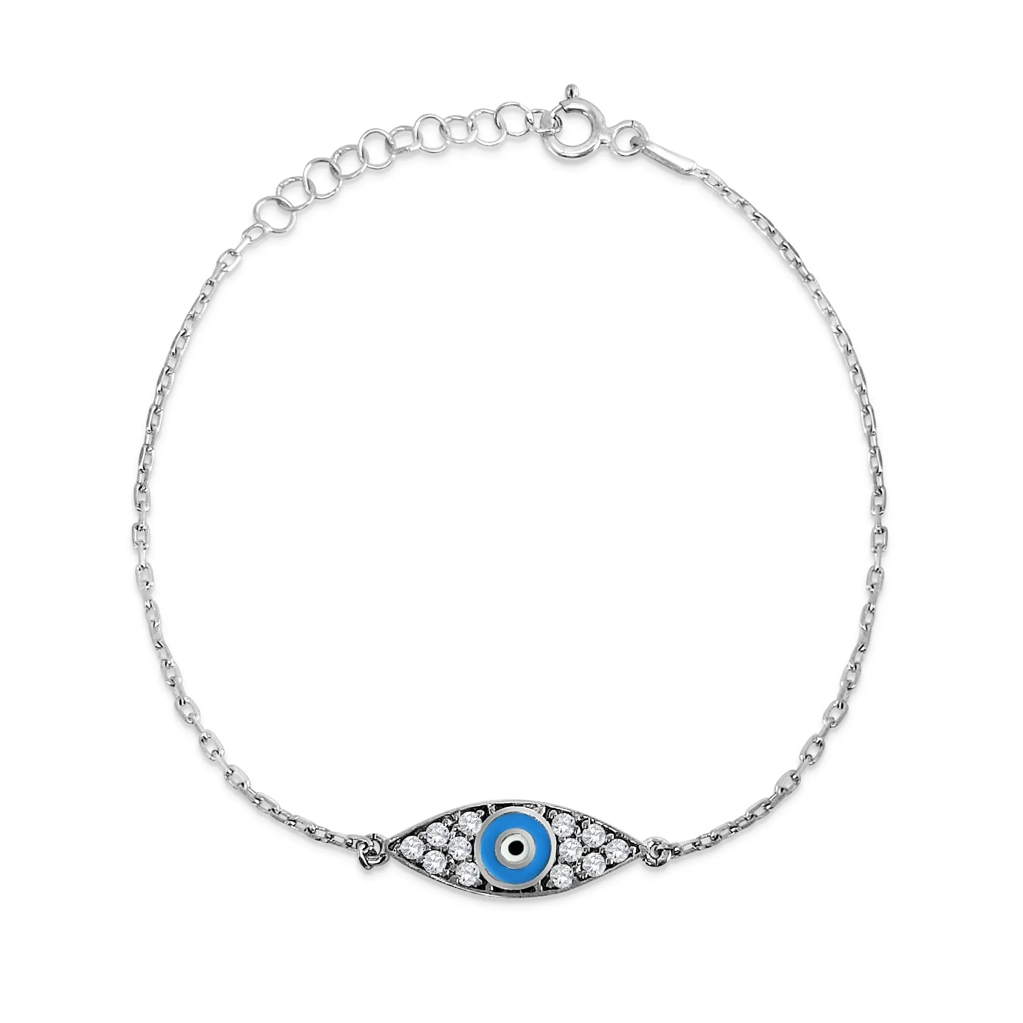 Baby Blue Evil Eye Bracelet