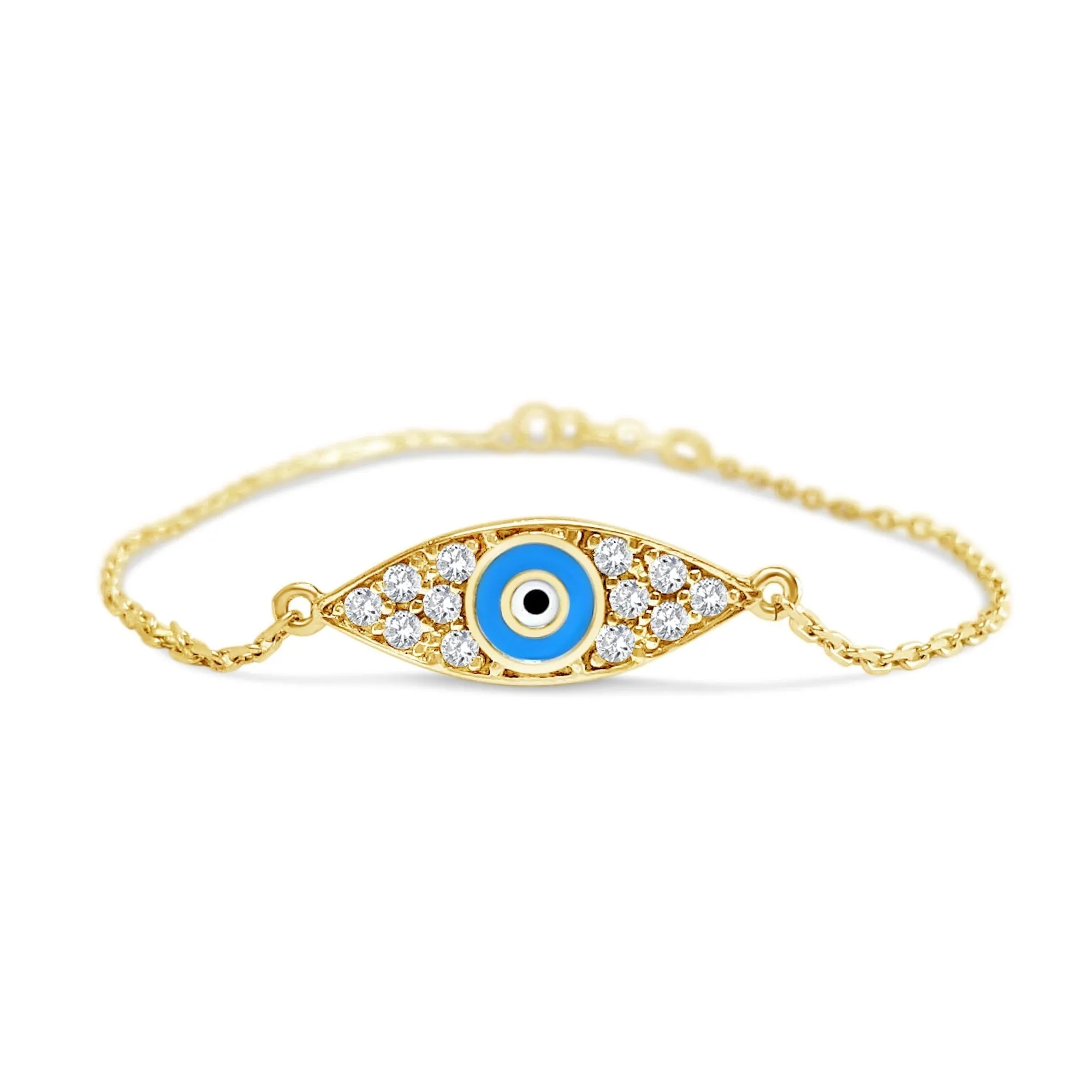 Baby Blue Evil Eye Bracelet