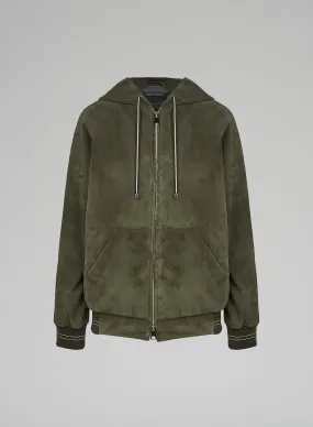 BOMBER IN SUEDE