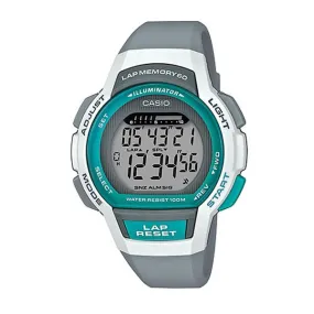 Casio Ladies' Sports Grey Resin Band Watch LWS1000H-8A LWS-1000H-8A