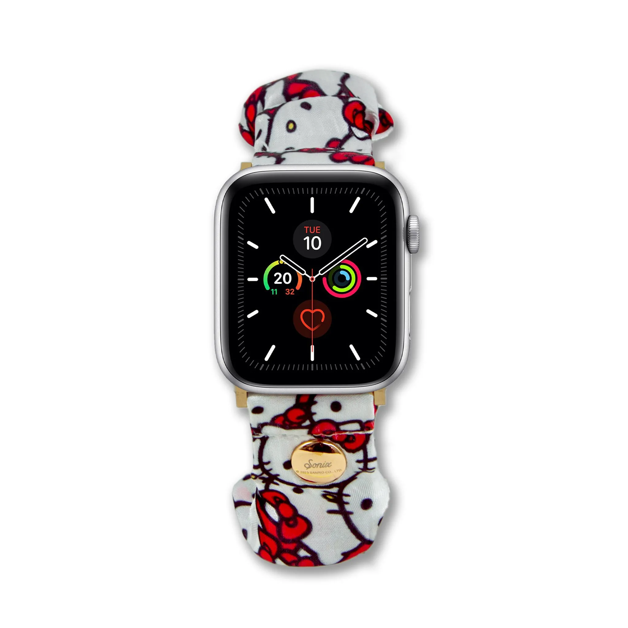 Classic Hello Kitty x Sonix Scrunchie Apple Watch Band (White)