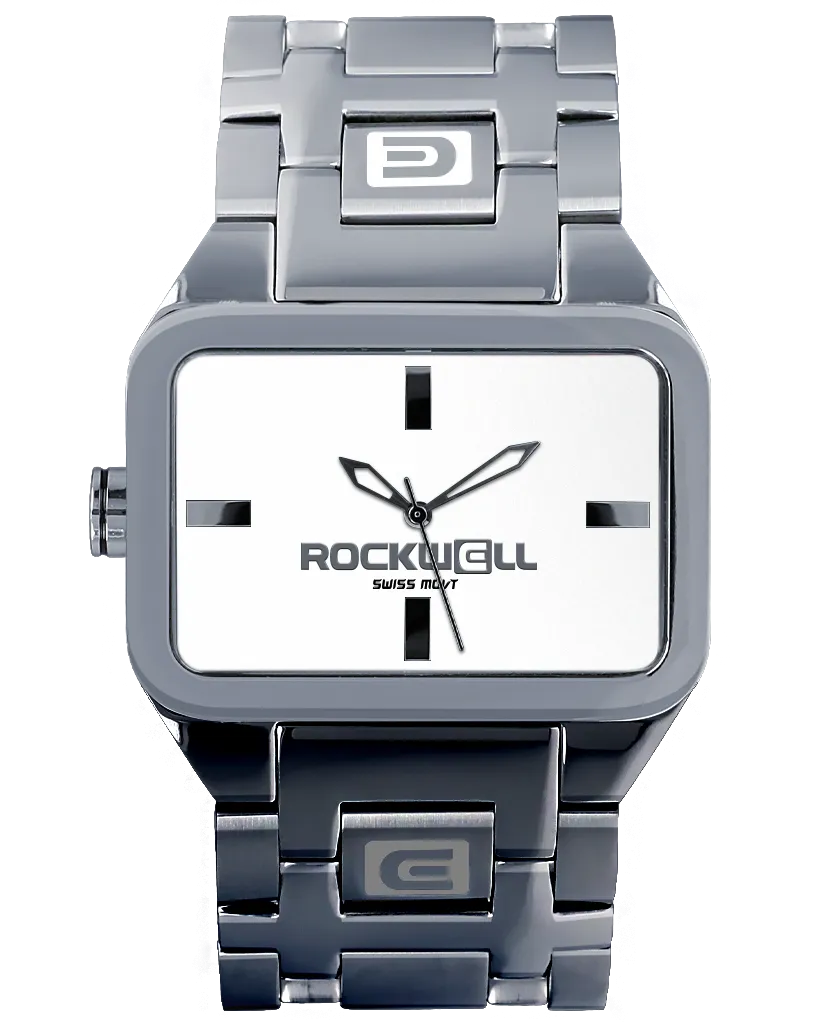 Duel Time (Silver/White) Watch