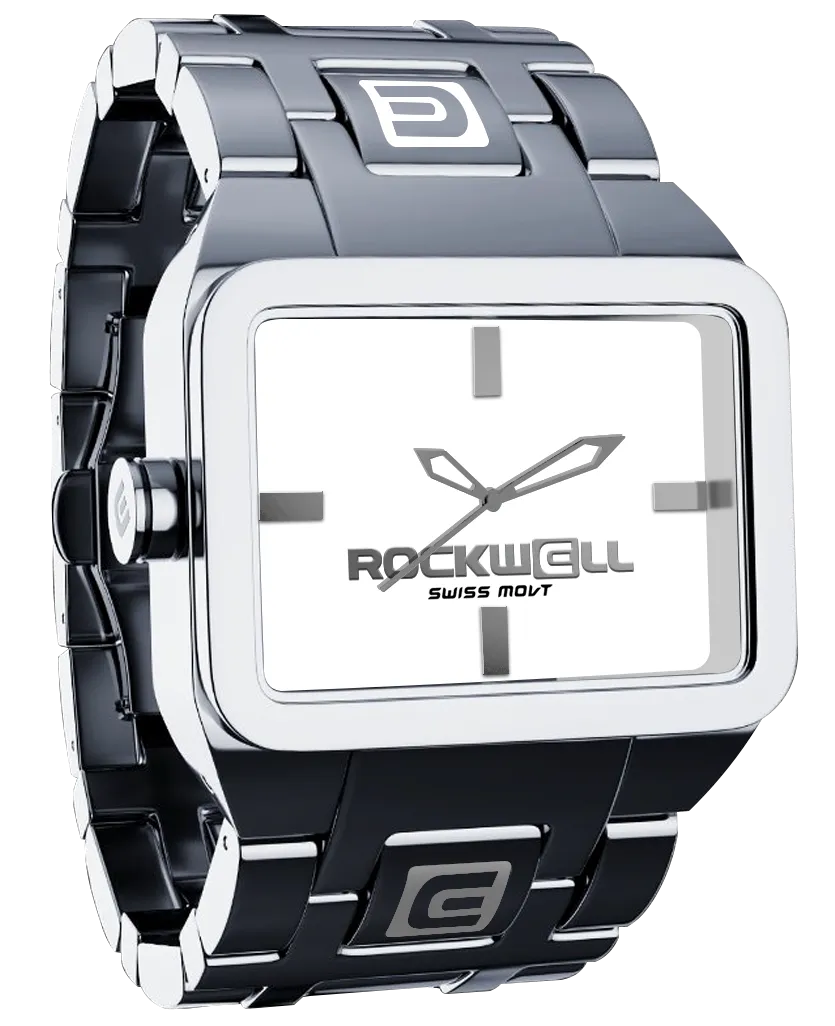 Duel Time (Silver/White) Watch