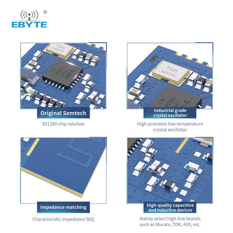 EBYTE E28-2G4M12SX SX1281 12.5dBm 2.4G Lora Module Spread Spectrum Wireless Module spi Interface Ancor GFSK rf module