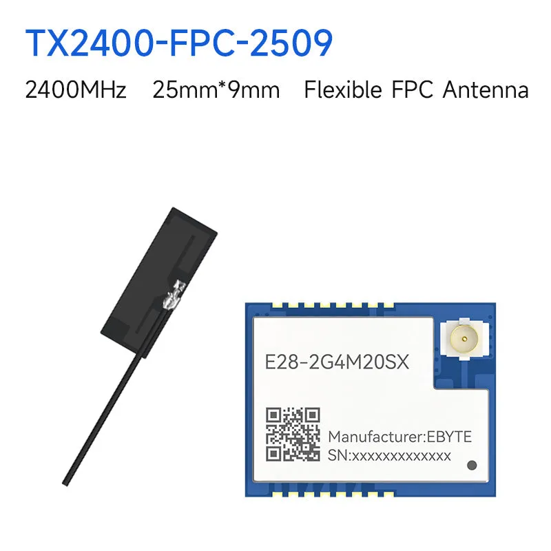 Ebyte E28-2G4M20SX 2.4GHz SX1281 Lora Wireless SPI RF Module BLE 20dbm High Speed Low Power PA LNA FLRC IPEX Antenna