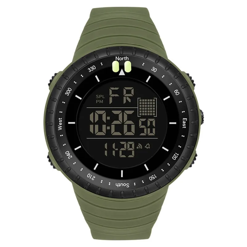 Findtime Mens Digital Watch Waterproof Sports Military Watch Tactical Watches LED Backlight Alarm Stopwatch