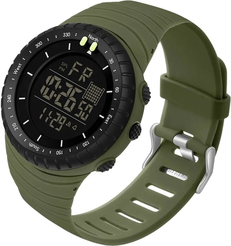 Findtime Mens Digital Watch Waterproof Sports Military Watch Tactical Watches LED Backlight Alarm Stopwatch