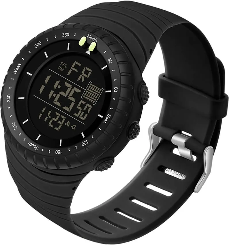 Findtime Mens Digital Watch Waterproof Sports Military Watch Tactical Watches LED Backlight Alarm Stopwatch