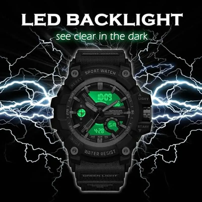 Findtime Mens Sports Watch Digital Watches for Men Military Watch Waterproof Watches for Men Rugged Watch with LED Backlight Alarm Stopwatch