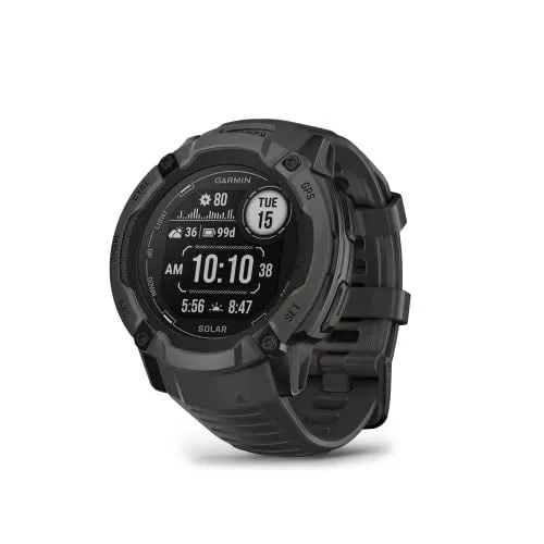 Garmin Instinct 2X Solar, Rugged GPS Smartwatch, (Graphite)