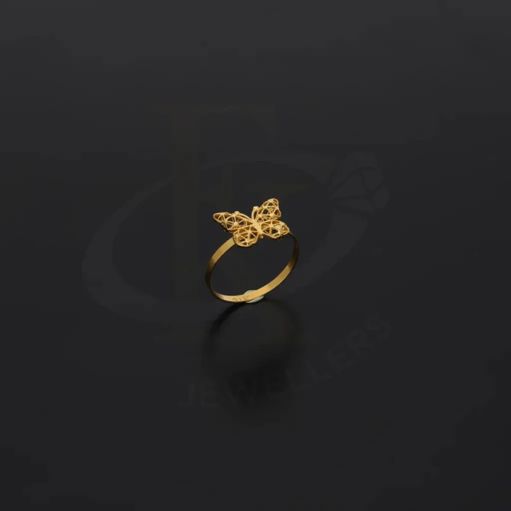 Gold Butterfly Ring 21KT - FKJRN21KM8116