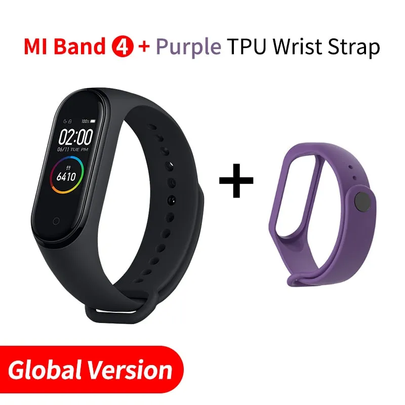 In Stock Original Xiaomi Mi Band 4 Smart Miband 3 Color Screen Bracelet Heart Rate Fitness Music Bluetooth 50M Waterproof Band4