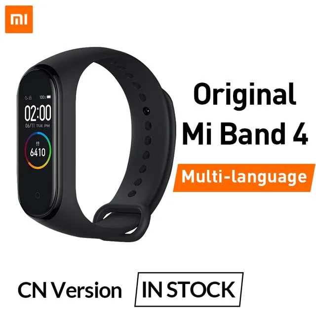 In Stock Original Xiaomi Mi Band 4 Smart Miband 3 Color Screen Bracelet Heart Rate Fitness Music Bluetooth 50M Waterproof Band4