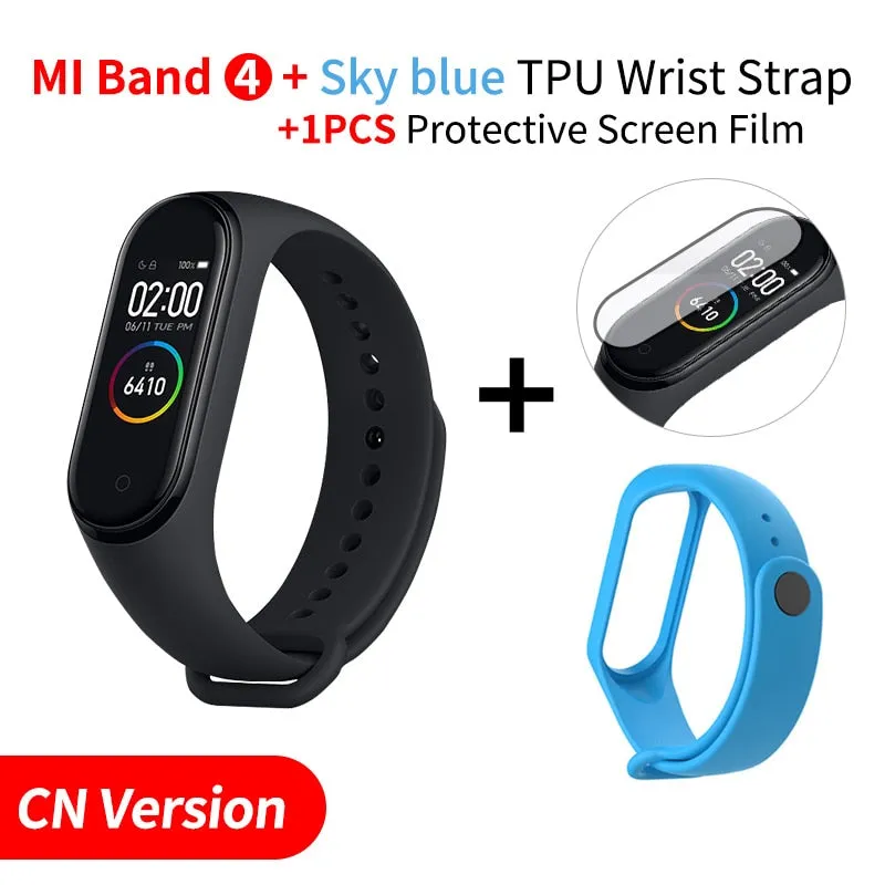 In Stock Original Xiaomi Mi Band 4 Smart Miband 3 Color Screen Bracelet Heart Rate Fitness Music Bluetooth 50M Waterproof Band4