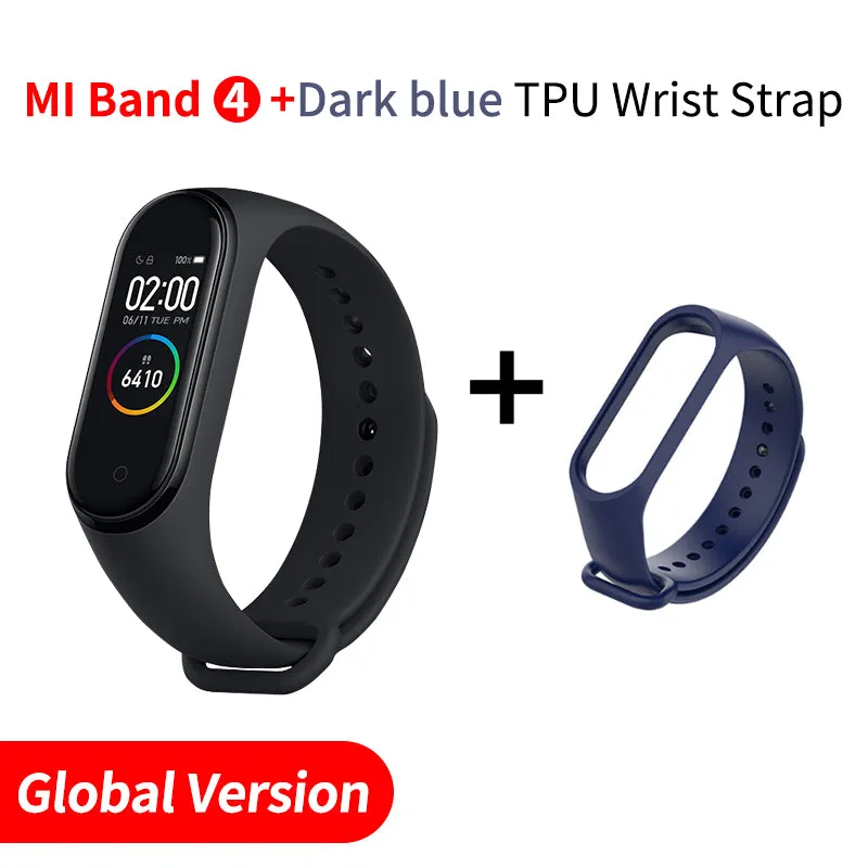 In Stock Original Xiaomi Mi Band 4 Smart Miband 3 Color Screen Bracelet Heart Rate Fitness Music Bluetooth 50M Waterproof Band4