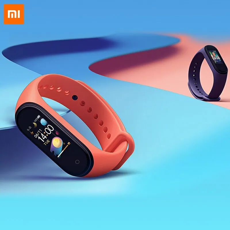 In Stock Original Xiaomi Mi Band 4 Smart Miband 3 Color Screen Bracelet Heart Rate Fitness Music Bluetooth 50M Waterproof Band4