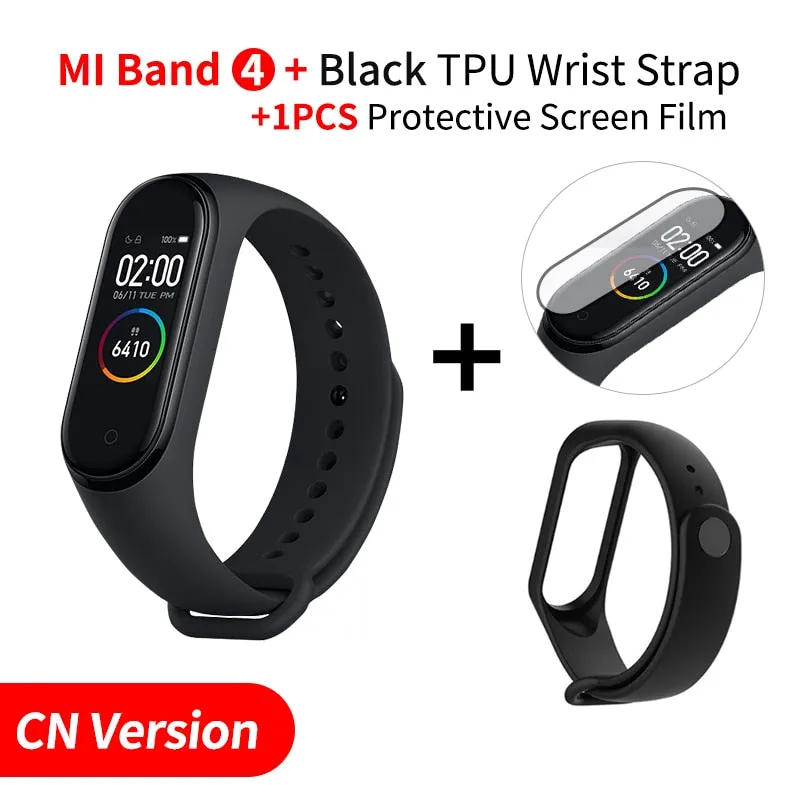 In Stock Original Xiaomi Mi Band 4 Smart Miband 3 Color Screen Bracelet Heart Rate Fitness Music Bluetooth 50M Waterproof Band4