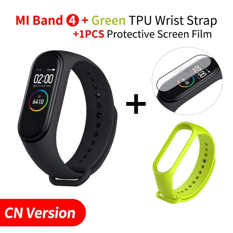 In Stock Original Xiaomi Mi Band 4 Smart Miband 3 Color Screen Bracelet Heart Rate Fitness Music Bluetooth 50M Waterproof Band4