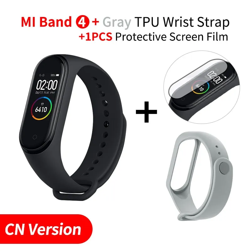 In Stock Original Xiaomi Mi Band 4 Smart Miband 3 Color Screen Bracelet Heart Rate Fitness Music Bluetooth 50M Waterproof Band4