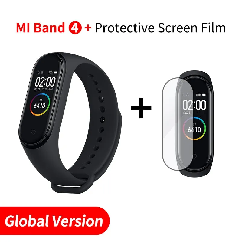 In Stock Original Xiaomi Mi Band 4 Smart Miband 3 Color Screen Bracelet Heart Rate Fitness Music Bluetooth 50M Waterproof Band4