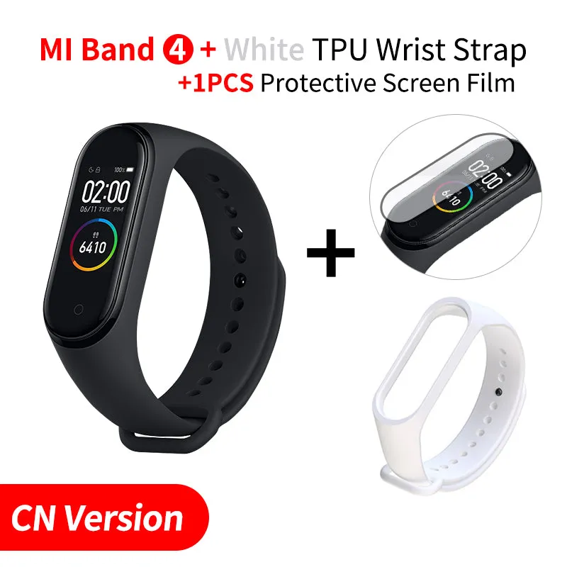 In Stock Original Xiaomi Mi Band 4 Smart Miband 3 Color Screen Bracelet Heart Rate Fitness Music Bluetooth 50M Waterproof Band4