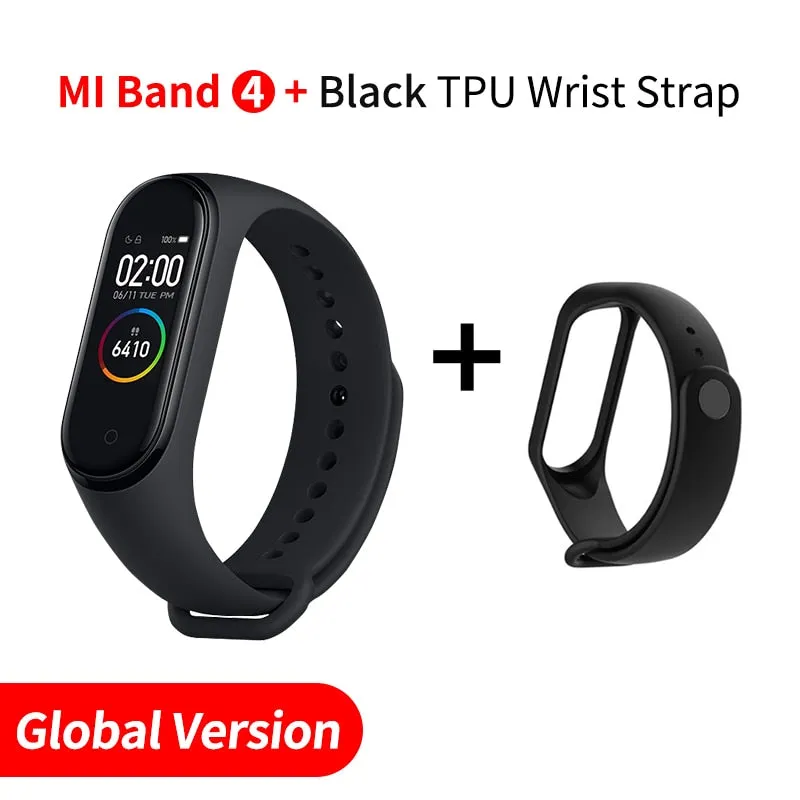 In Stock Original Xiaomi Mi Band 4 Smart Miband 3 Color Screen Bracelet Heart Rate Fitness Music Bluetooth 50M Waterproof Band4