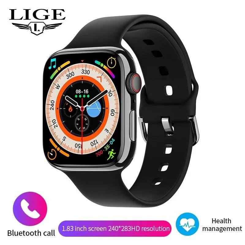 LIGE Smart Watch Full Touch Screen Waterproof