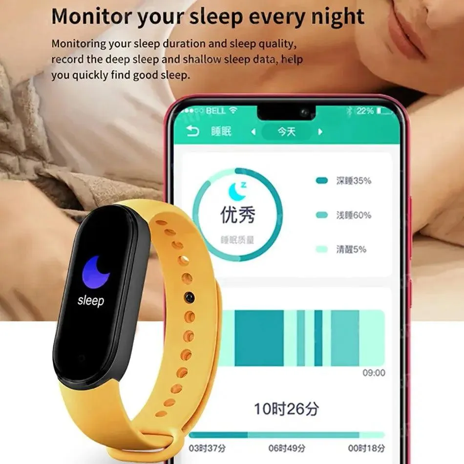 M6 Smart Watch Men Women Fitness Smart Bracelet Sports Band