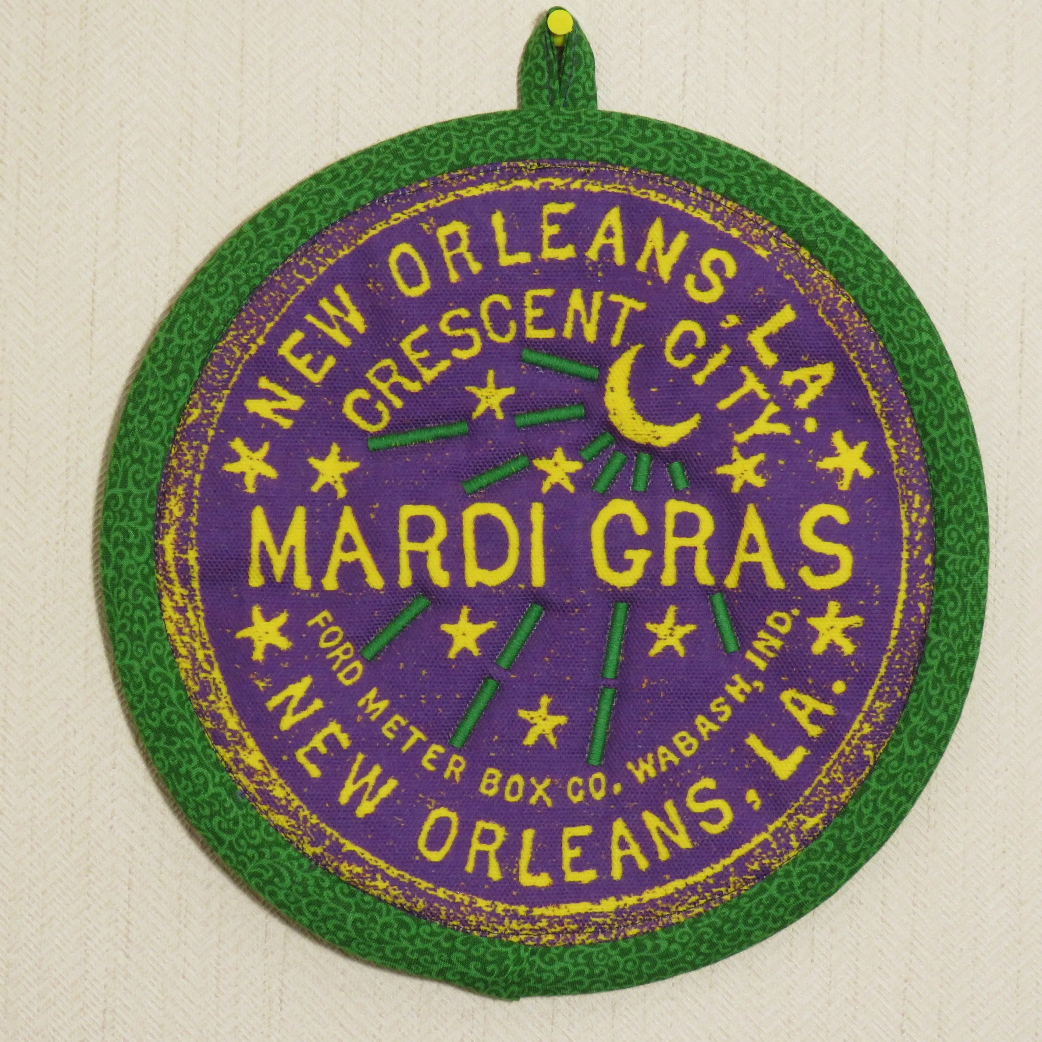 Mardi Gras Potholder