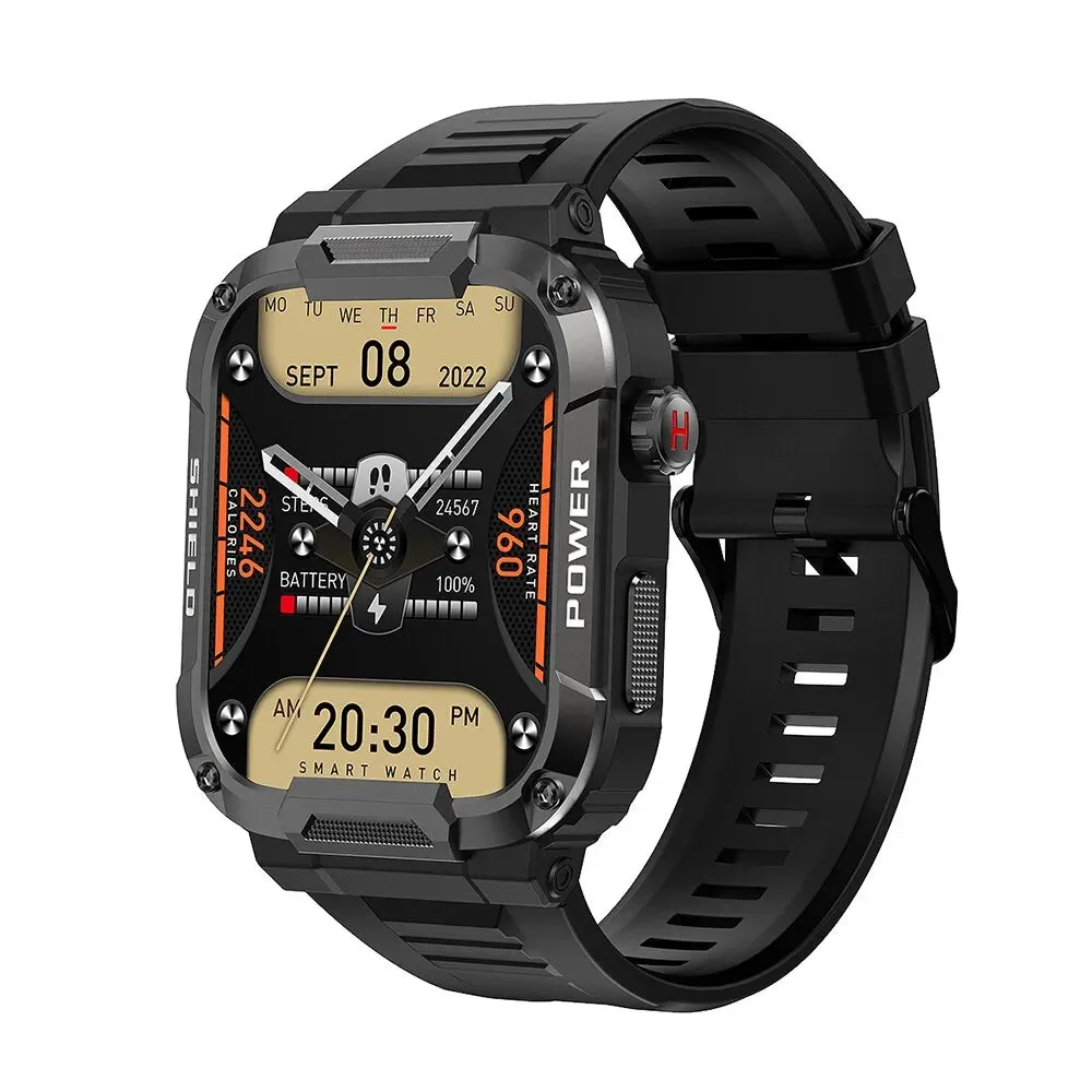 MELANDA 1.85 Outdoor Military Smart Watch