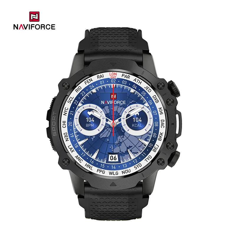 NAVIFORCE NT10 Smart Watch Circular Dial Bluetooth Calling Health Monitoring High-Performance Outdoor Military Style Smartwatch