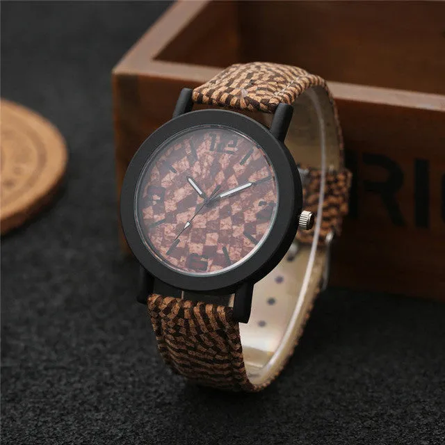 New simulate wood watch men quartz male sports Wristwatch Fashion Casual Leather Watches Neutral Clock high quality relojes