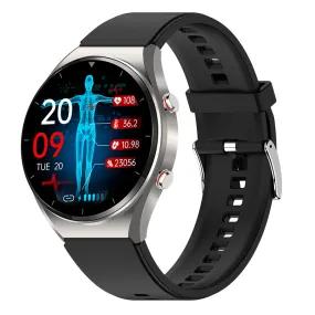 One-click Laser Therapy Blood Sugar Blood Pressure ECG/EKG HRV Heart Measurement Health Smart Watch