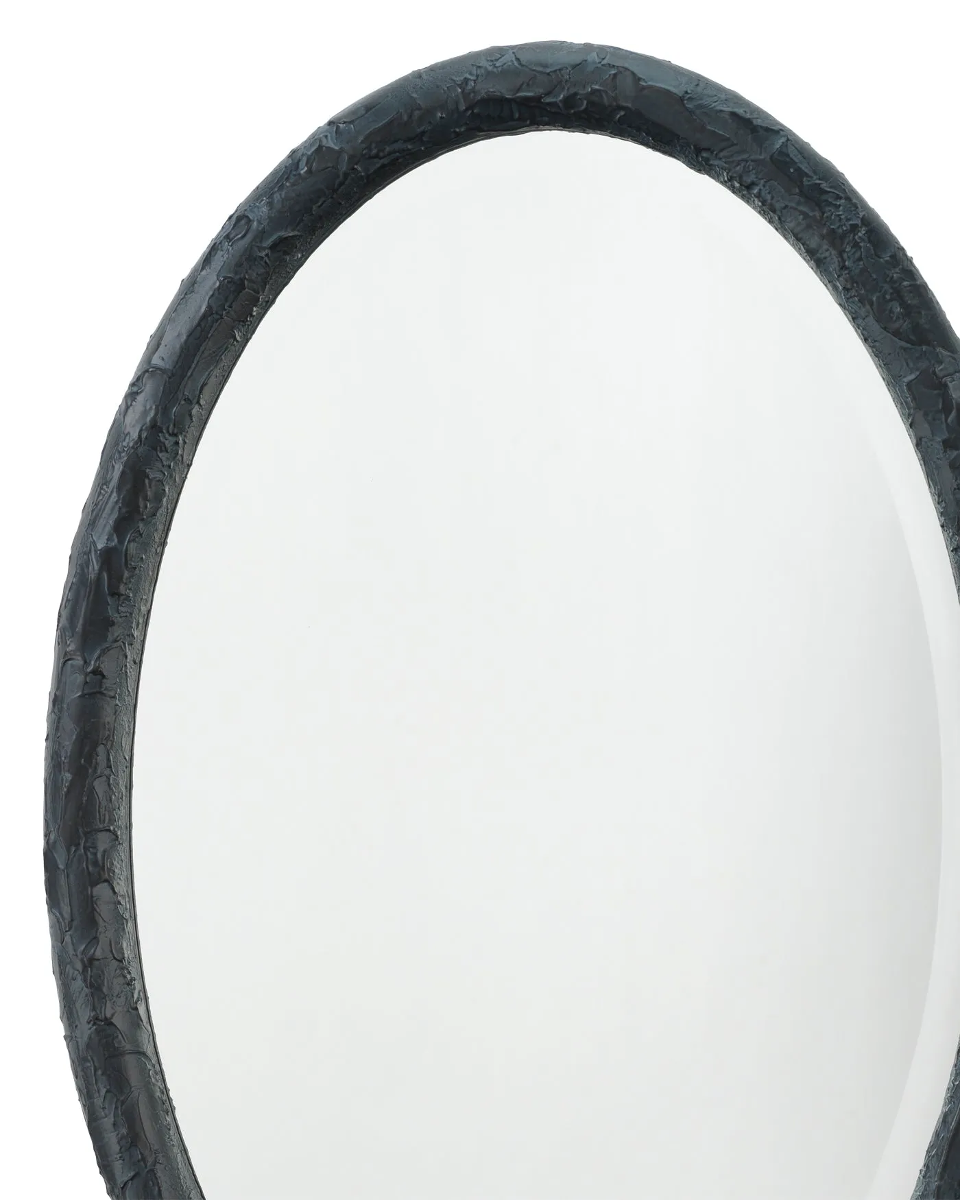 Ovation Oval Mirror - Charcoal