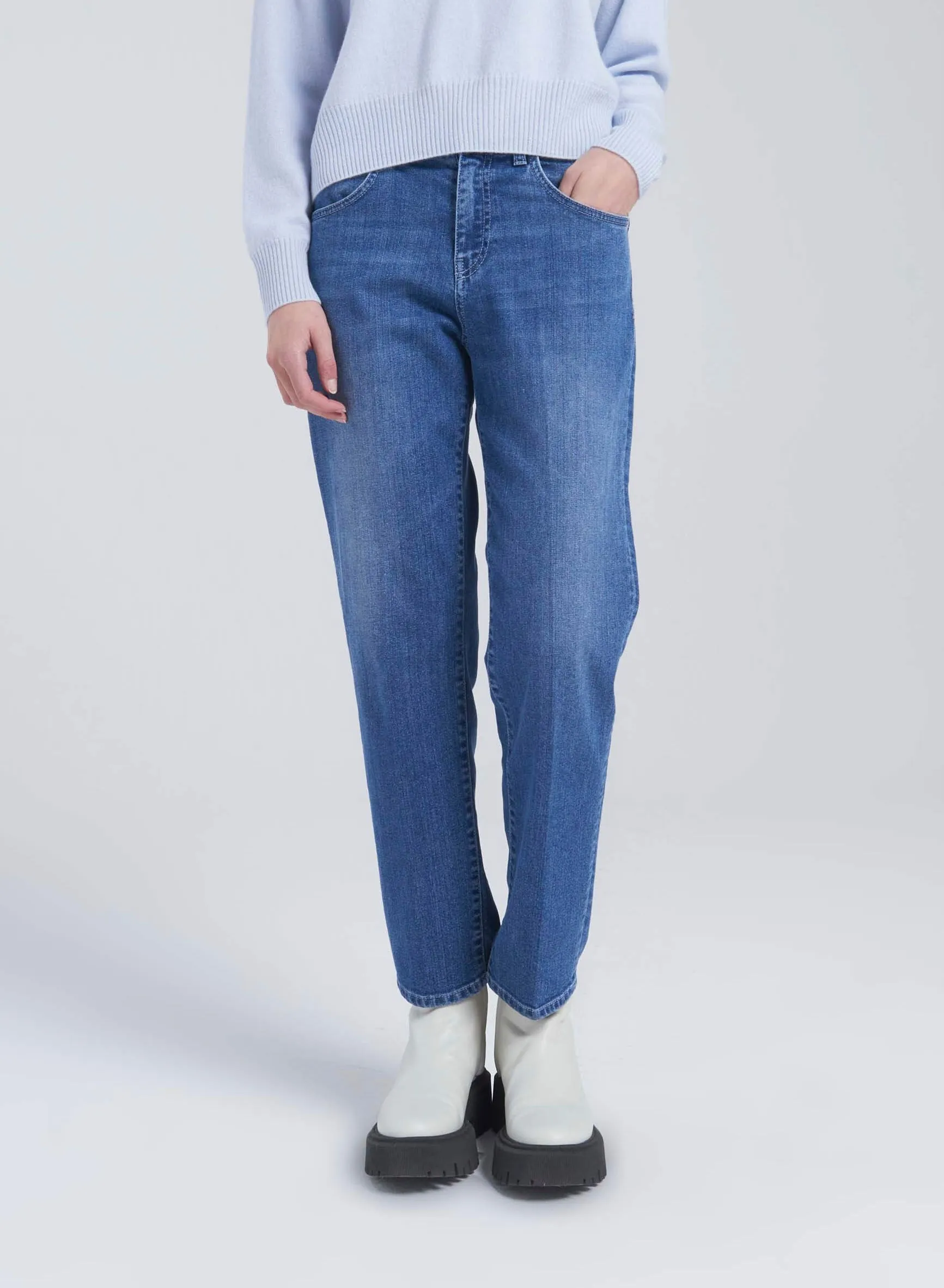 PANTALONI DRITTI IN DENIM