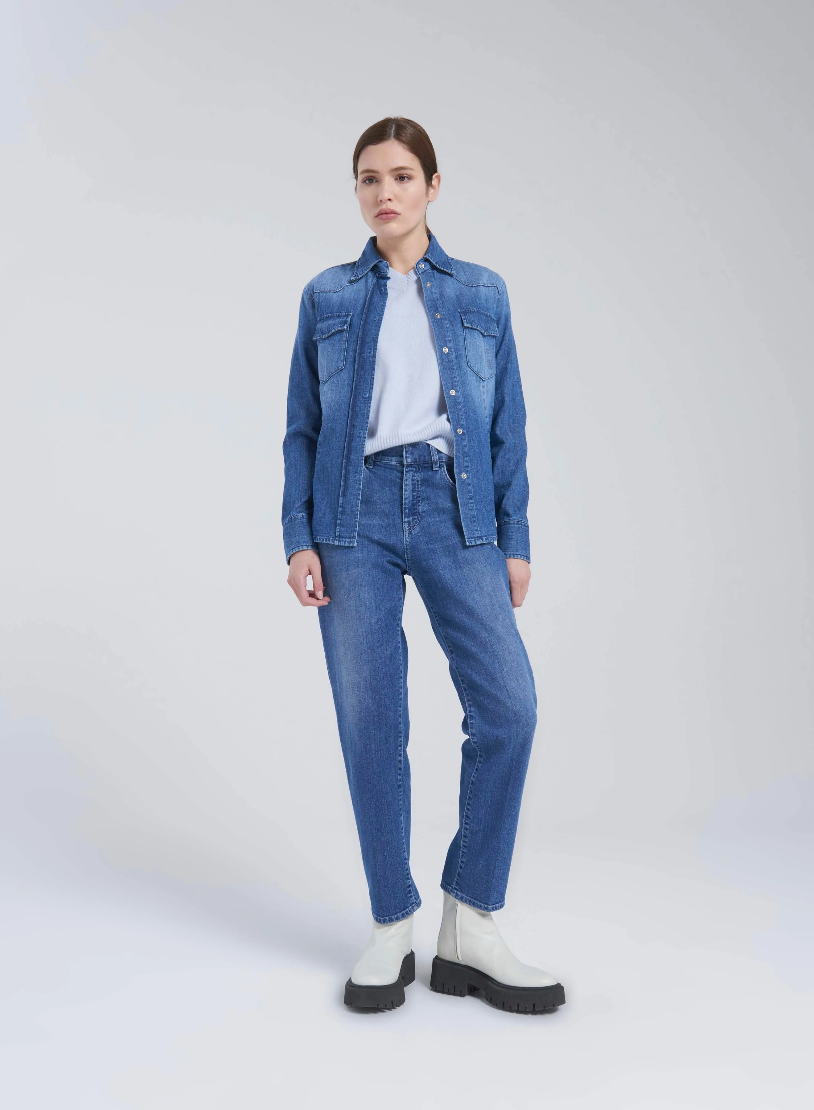 PANTALONI DRITTI IN DENIM