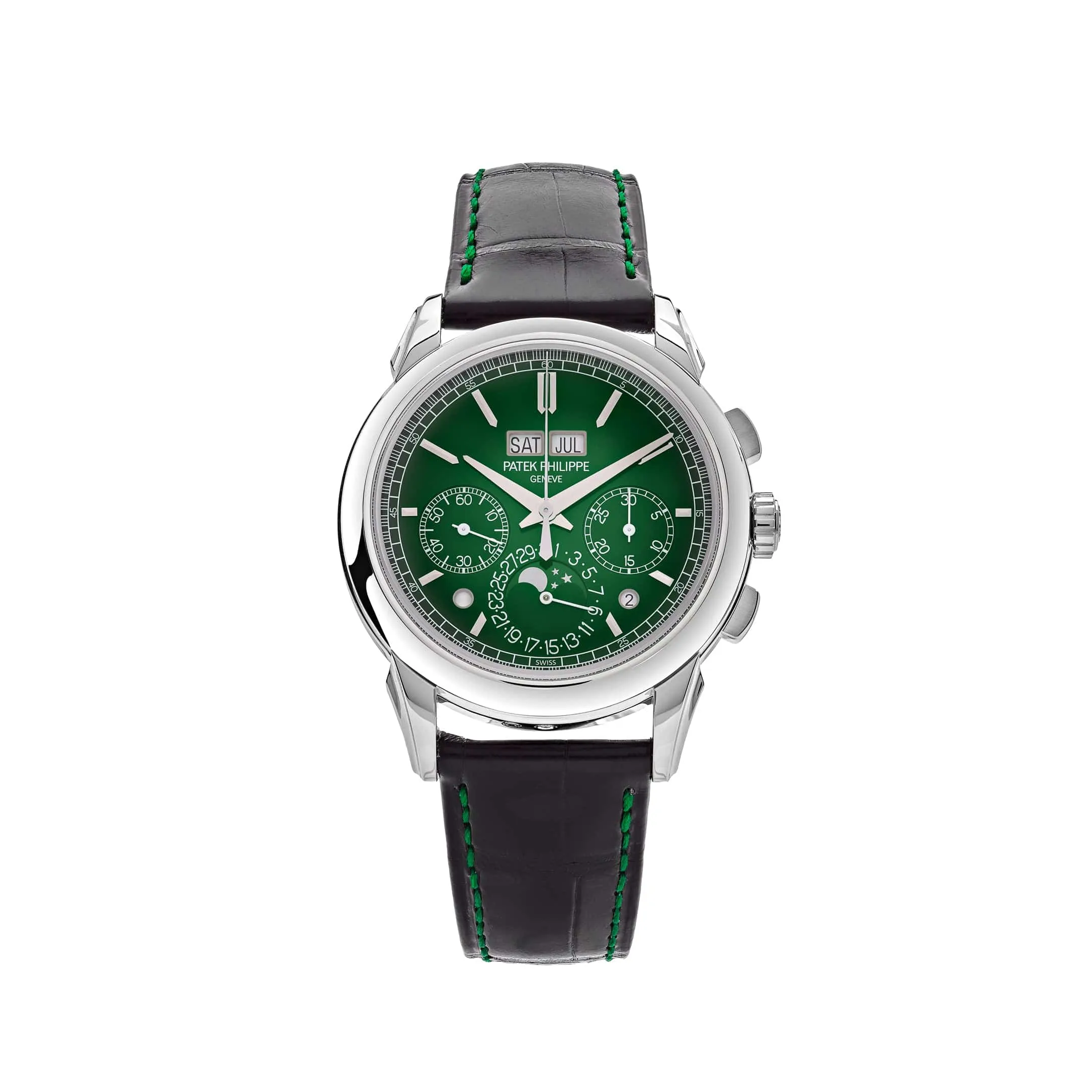 Patek Philippe Grand Complications 5270P-014 Perpetual Calendar Chronograph Platinum Green Dial (2022)